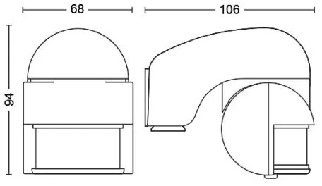 Philips 1747631PN - VIRGINIA kültéri mozgásérzékelő IP44 fehér
