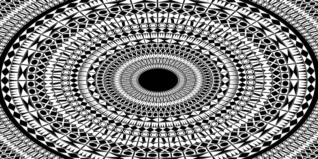 Fotótapéta üveg falra Díszek kör 140x70