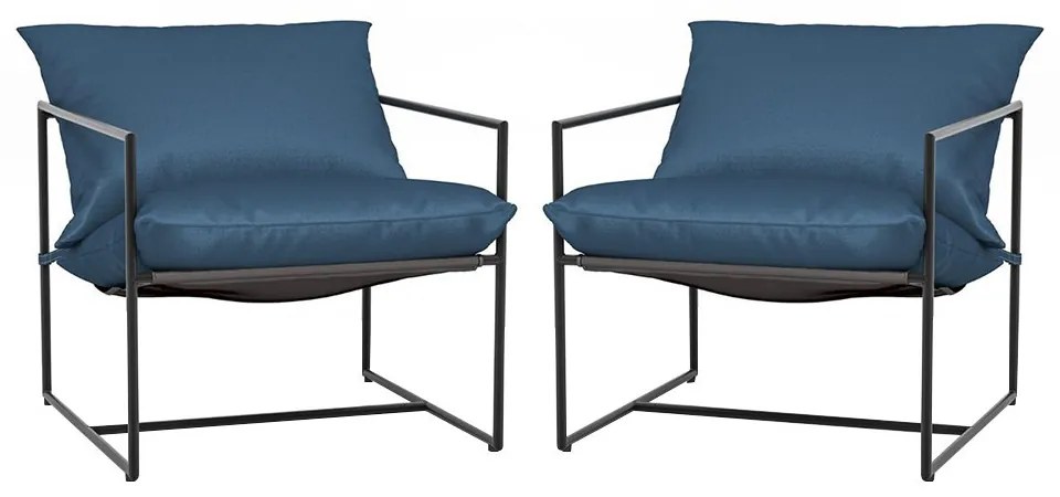 Fémvázas szék párnával 2db