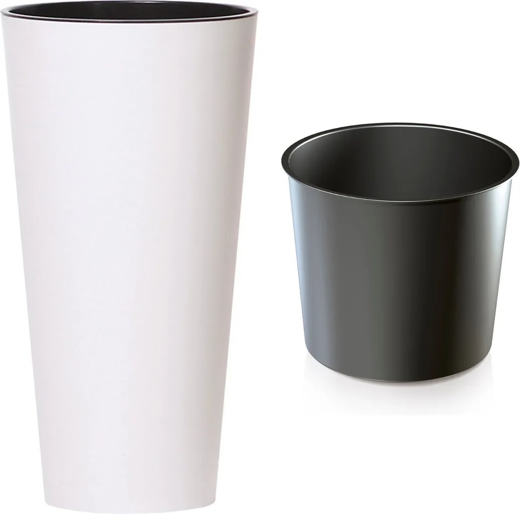 Matt kaspó betét 20 x h38cm Fedő kerek