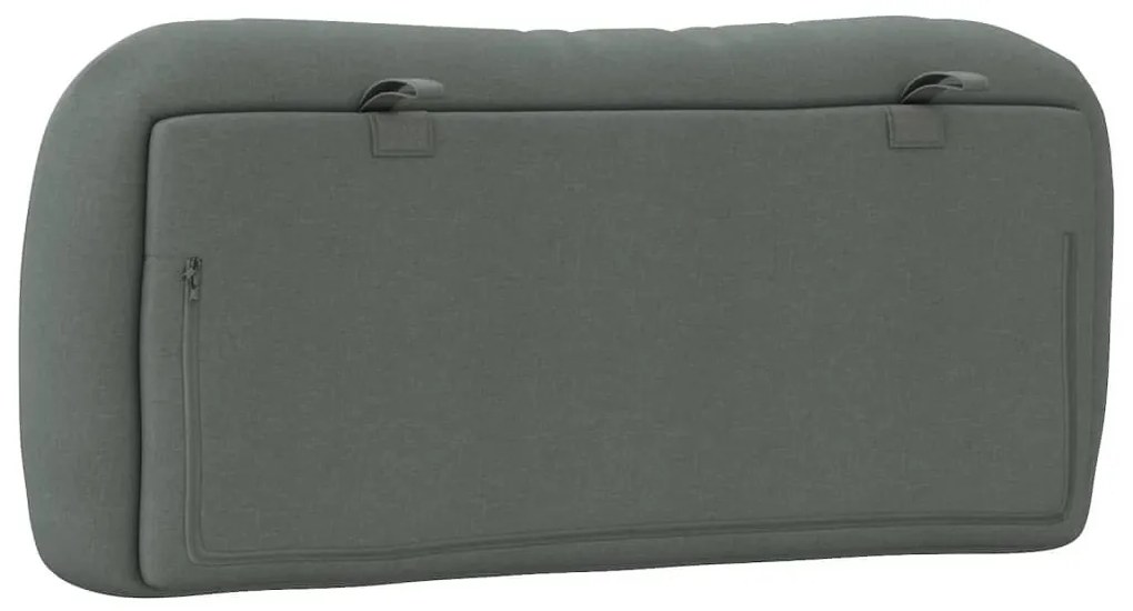 sötétszürke szövet fejtámla párna Hvar 80 cm