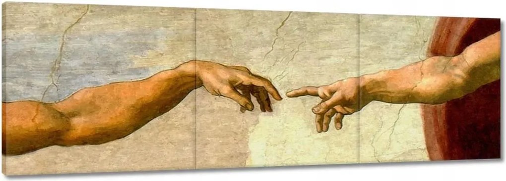 Vászonkép 60x20 Ádám teremtése