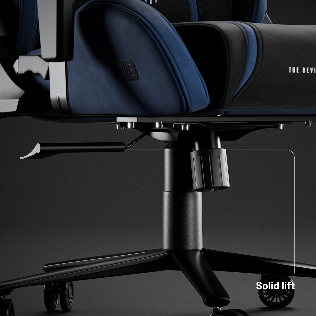 Gamer szék szövet Normal Size, fekete-kék: Diablo X-One 2.0 Night Blue