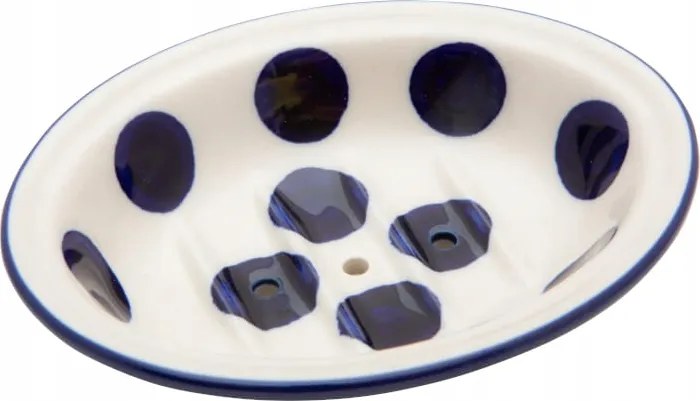 Szappantartó 14 cm lyukakkal Kerámia Bolesławiec