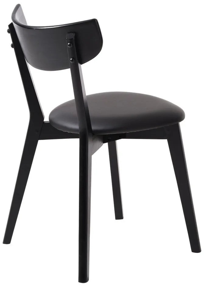 Fekete étkezőszék szett 2 db-os Pero – Unique Furniture