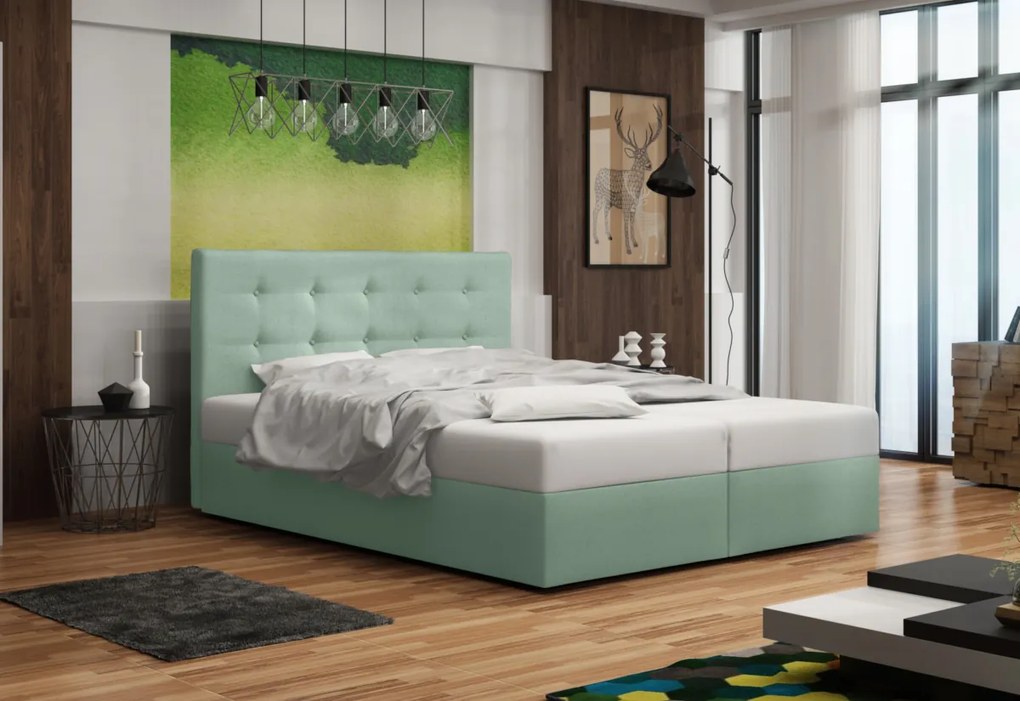 DOUBLE 1 kárpitozott ágy, 180x200, cosmic16