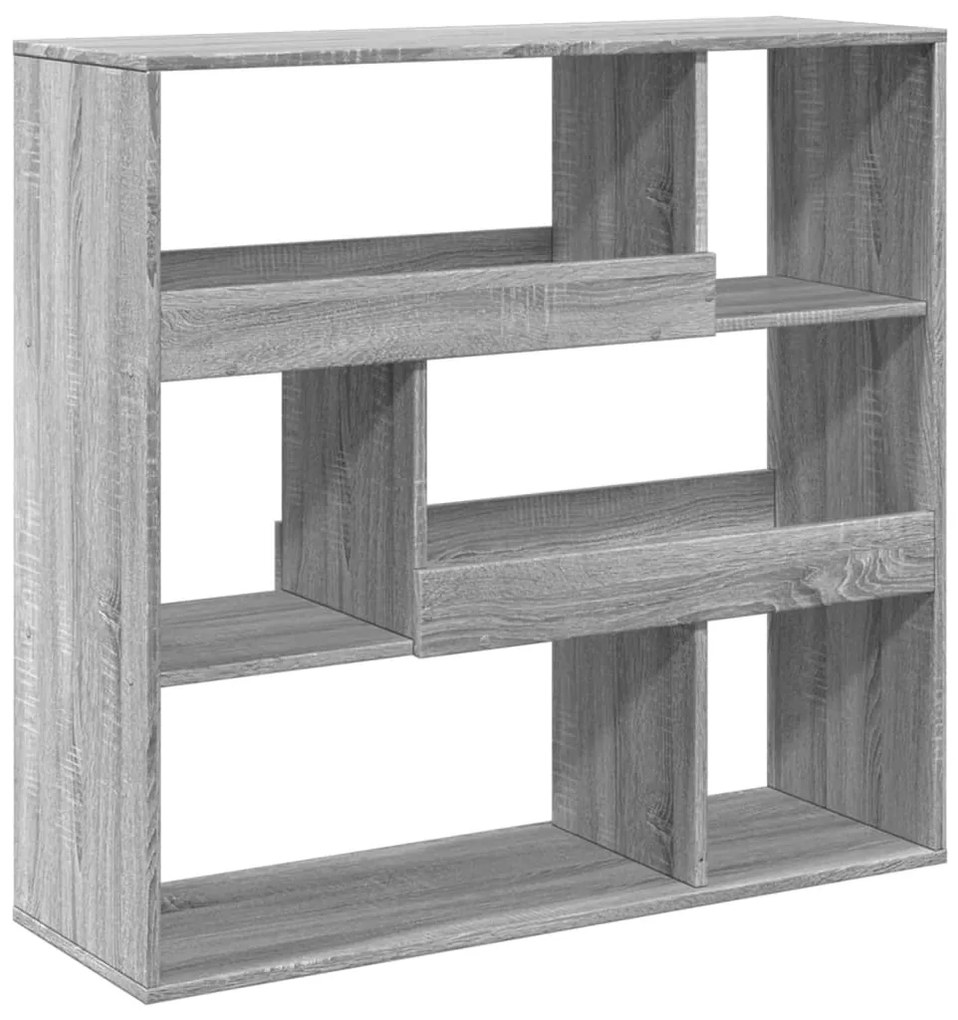 szürke sonoma színű szerelt fa térelválasztó 100 x 33 x 94,5 cm