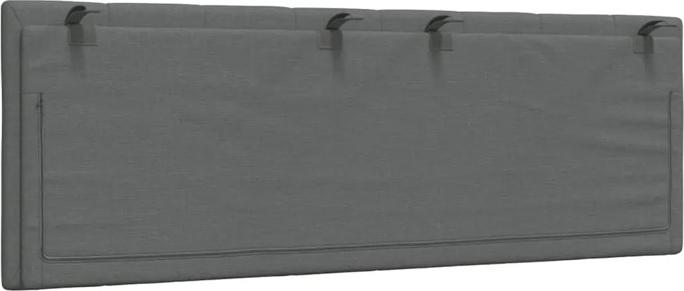 sötétszürke szövet fejtámla párna Hanko 140 cm