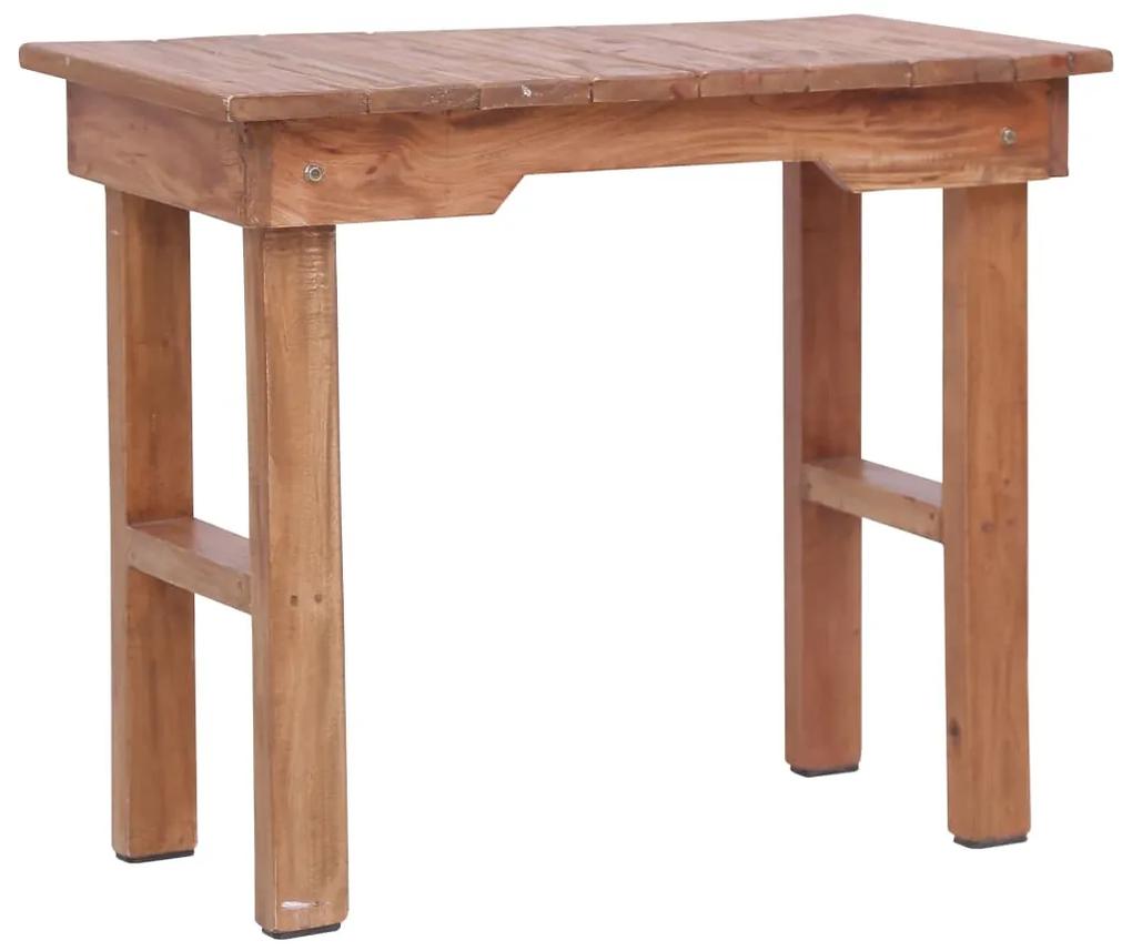 vidaXL tömör mahagóni kisasztal 70 x 35 x 60 cm