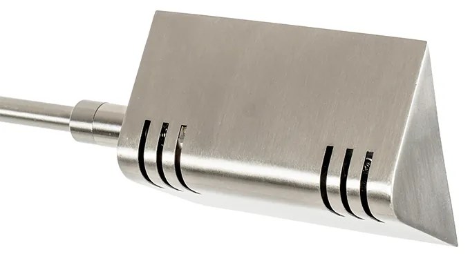 Design állólámpa acélból, LED-del és érintőképernyős dimmerrel - Notia