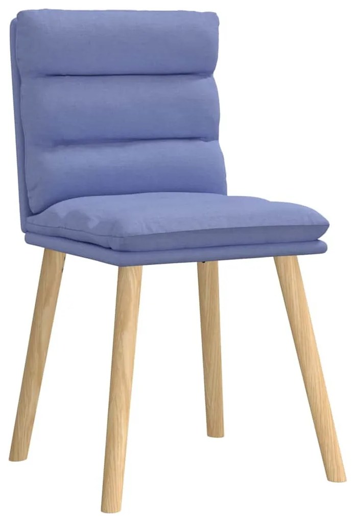 vidaXL étkezőszékek 6 db Jeans kék szövet