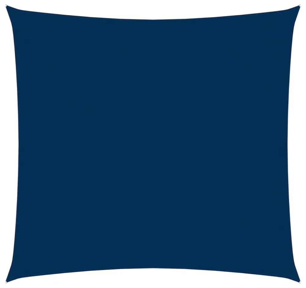 kék négyzet alakú oxford-szövet napvitorla 3,6 x 3,6 m