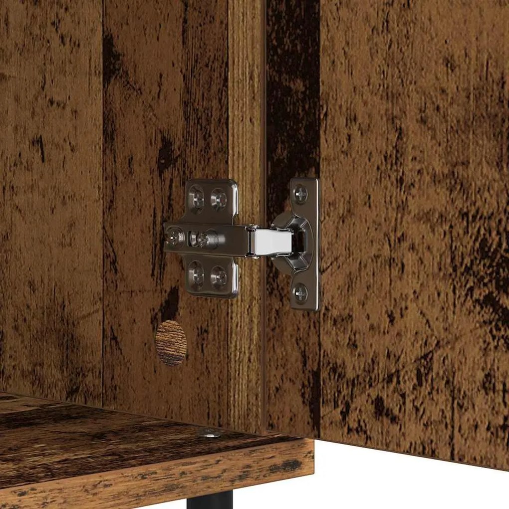 Széf 2 pcs Öreg fa 40 x 35 x 70 cm Műszaki fa és vas