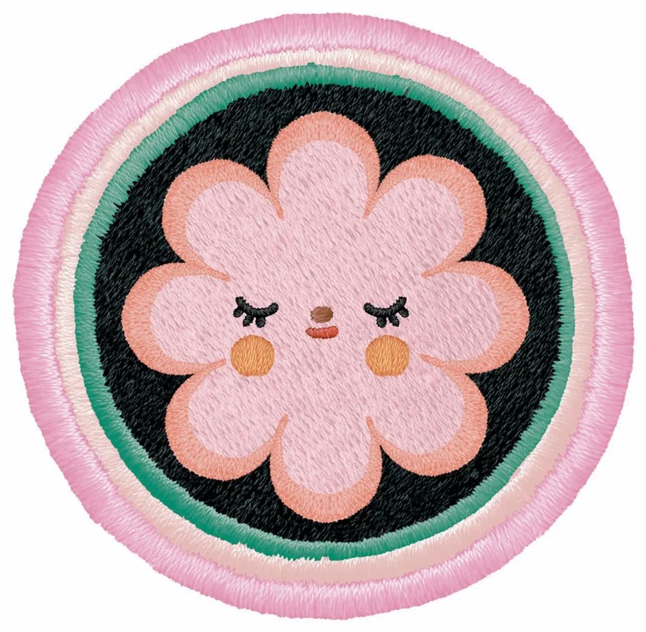 Tolltartó két rekesszel sok zsebbel - Virág - Fleur stationery kits