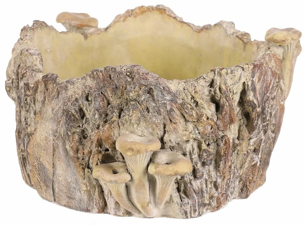 Beton burkolat - tusk with mushrooms, 26 x 24 x 14cm, 26 cm
