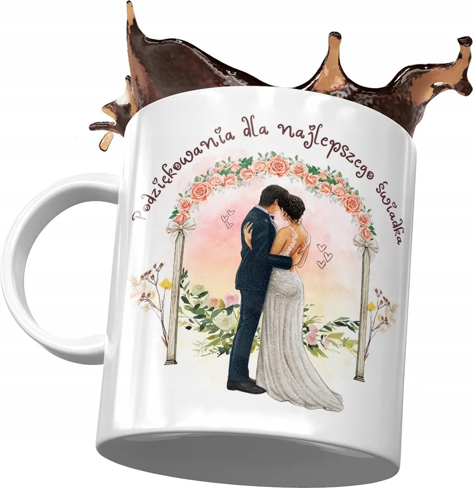 Vőfély Tanú Bögre Tökéletes Ajándék Nyomtatott Fotóval