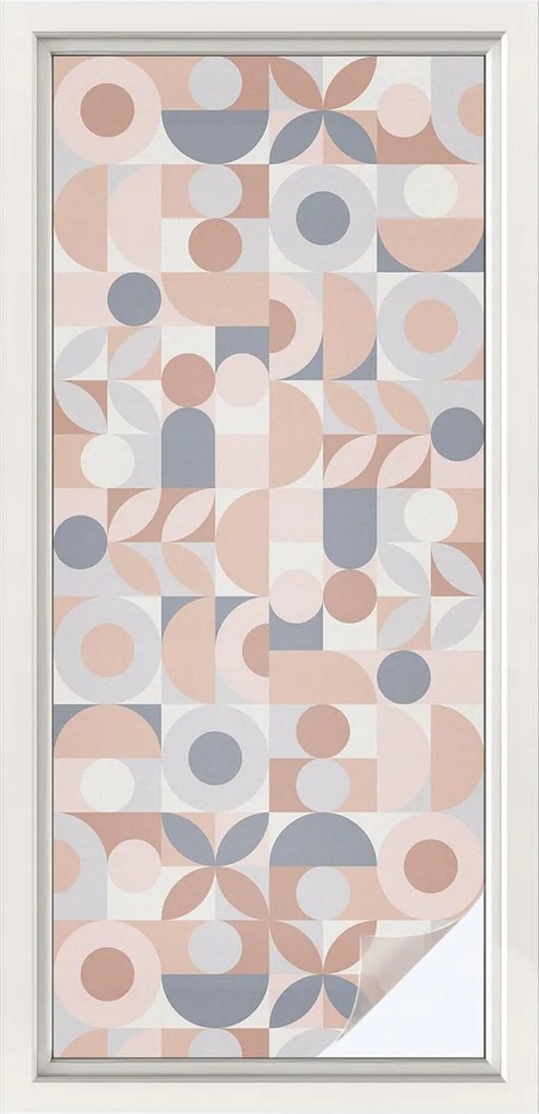 Ablakfólia öntapadós adatvédelem Absztrakt mozaik 50x116