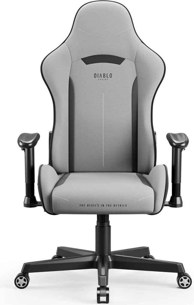 Gamer szék szövet Normal Size, szürke: Diablo X-Starter