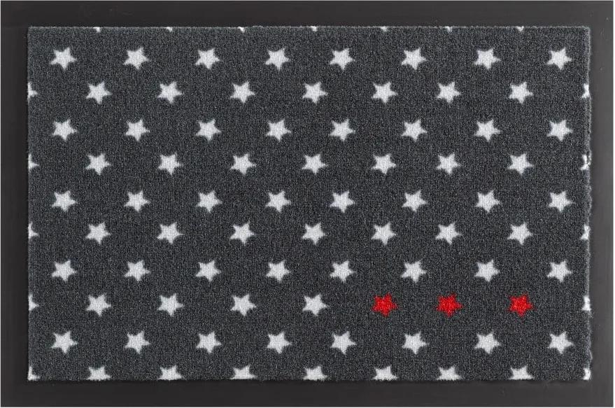 Star Printy szürke lábtörlő, 40 x 60 cm - Hanse Home