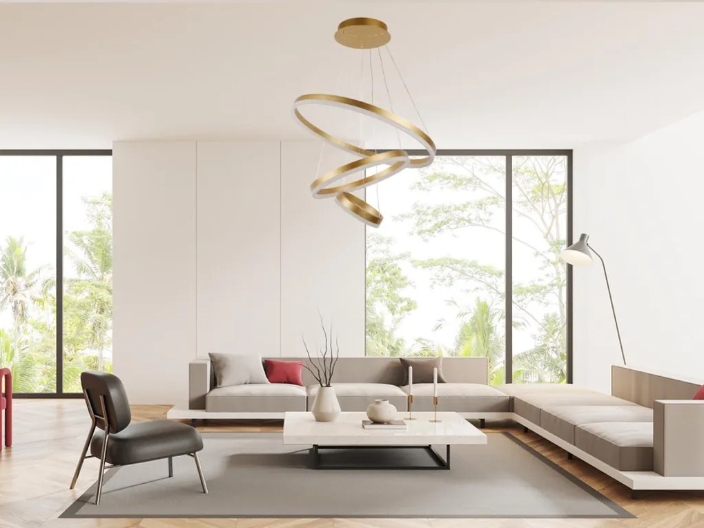 NEDES J4312-G Modern Led Függesztett Lámpa IP20
