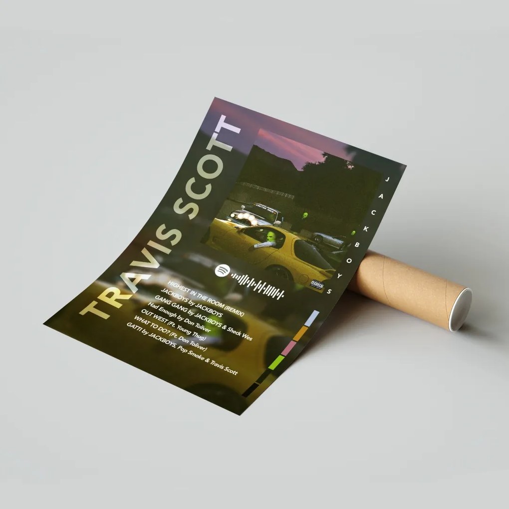 Poszter Album Travis Scott Jackboys 20x30 cm Ajándék ötlet