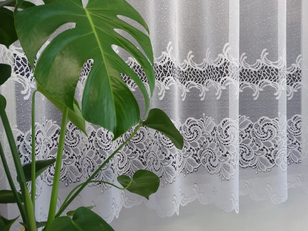 Mg Függöny 638/67 Fehér 360x120cm Kész Szalaggal K