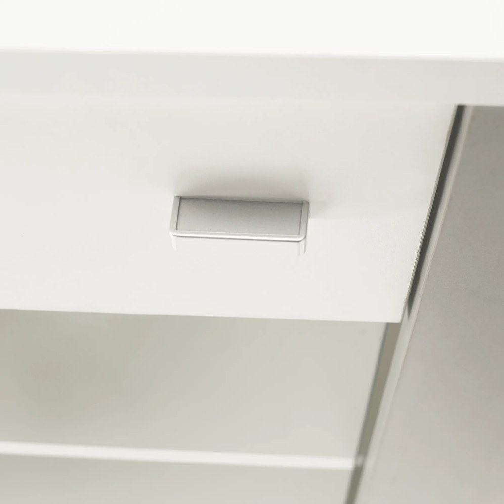 Nappali bútor, fehér/szürke, GENTA