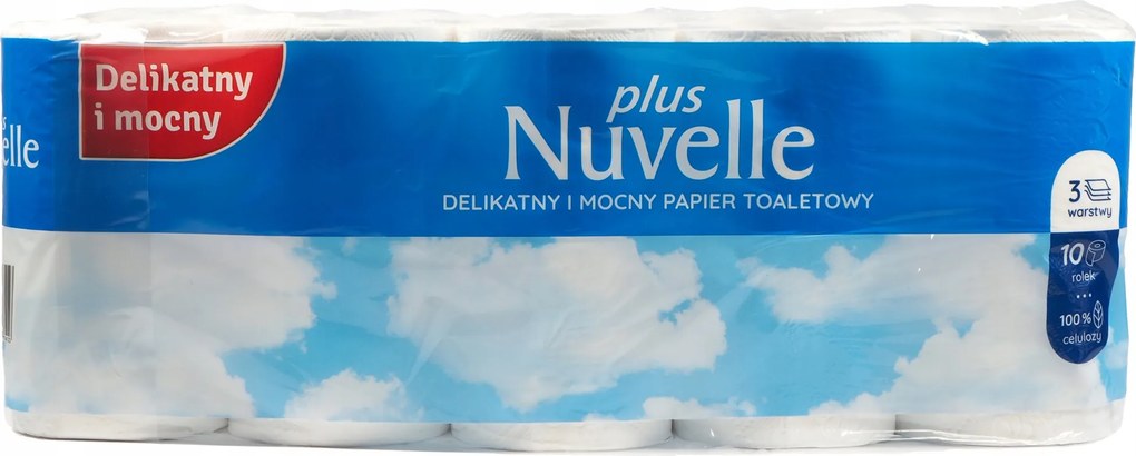 Toalettpapír Fehér Erős Nuvelle Plusz 3 Réteg 10 Tekercs Mb Service