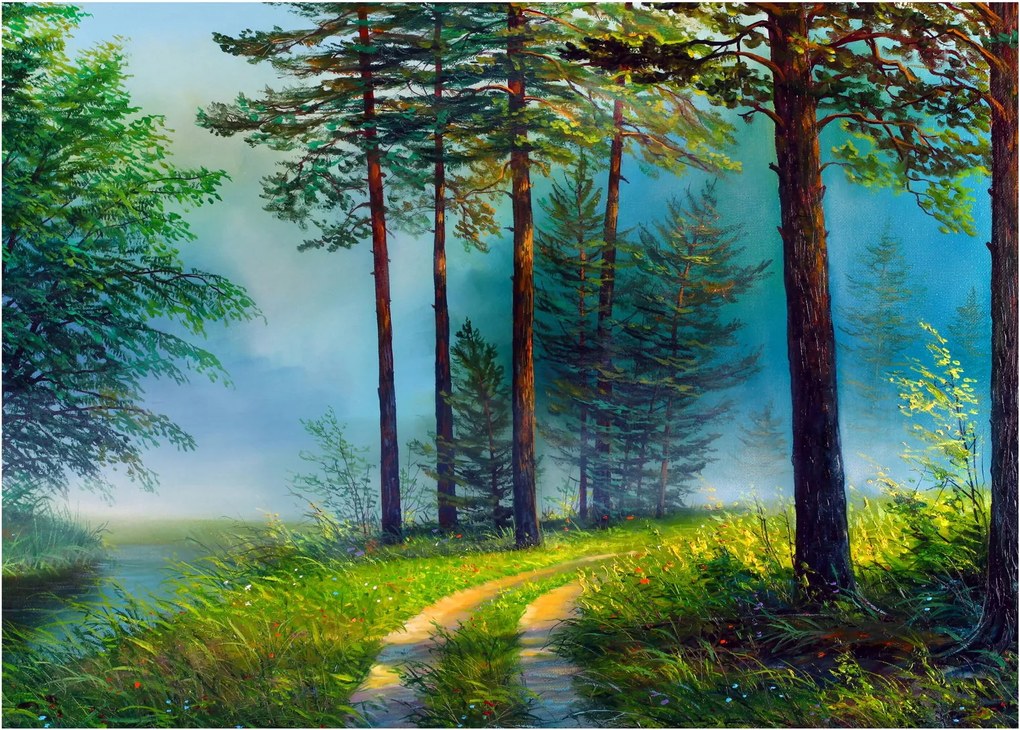Kép - Olajfestmény tájkép (70x50 cm)