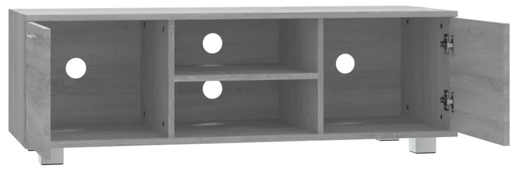 szürke sonoma színű szerelt fa TV-szekrény 120 x 40,5 x 35 cm