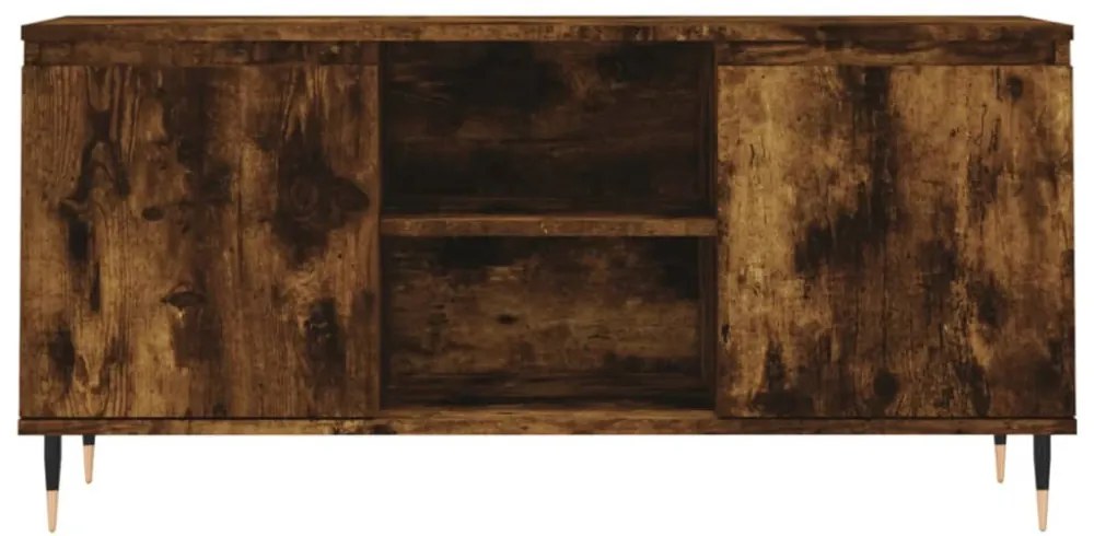 füstös tölgy színű szerelt fa TV-szekrény 104x35x50 cm