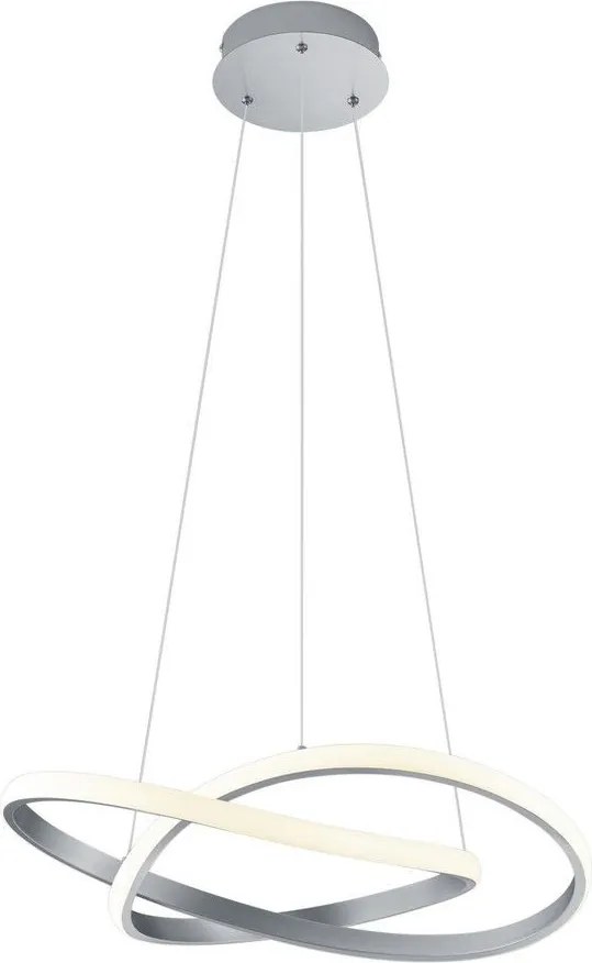 TRIO R32051107 COURSE Modern Led Függesztett Lámpa Ezüst LED IP20