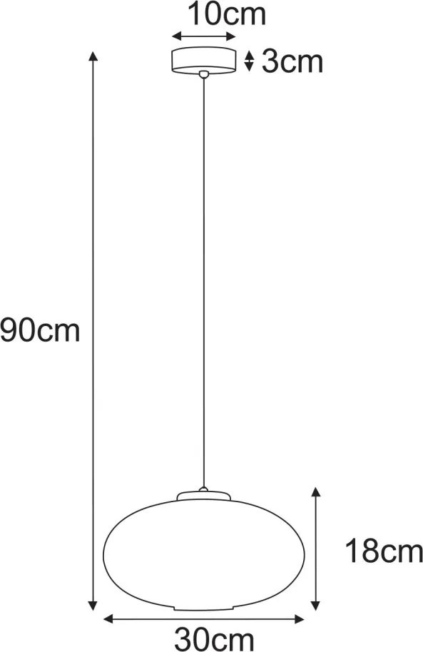 KAJA K-5673 DROP Egyágú Függesztett Lámpa Fém E27 IP20