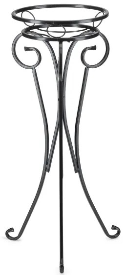 Virágállvány 74x34 cm fekete