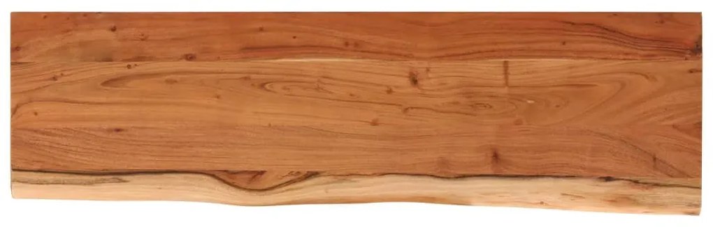tömör akácfa téglalap alakú fali polc 60 x 20 x 3,8 cm