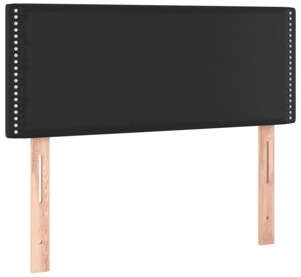 fekete műbőr LED-es fejtámla 100 x 5 x 78/88 cm