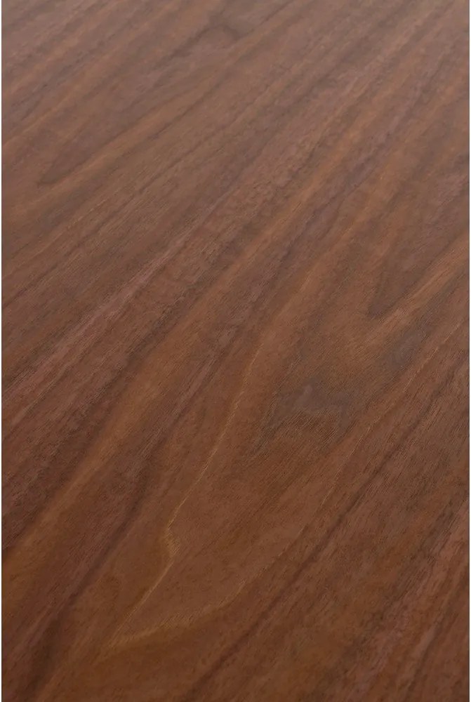 Kerek étkezőasztal diófa dekorral ø 120 cm Laurent – White Label