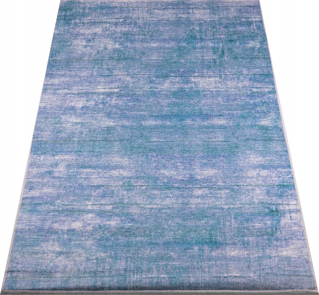 Szőnyeg 120x170 Kék Melange Hálószoba Nappali Modern Csúszásgátló