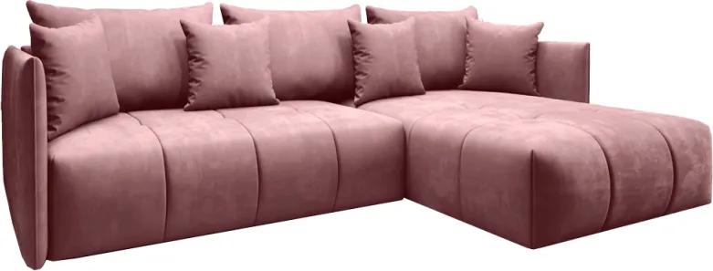 Univerzális ülőgarnitúra, rózsaszín, LENY