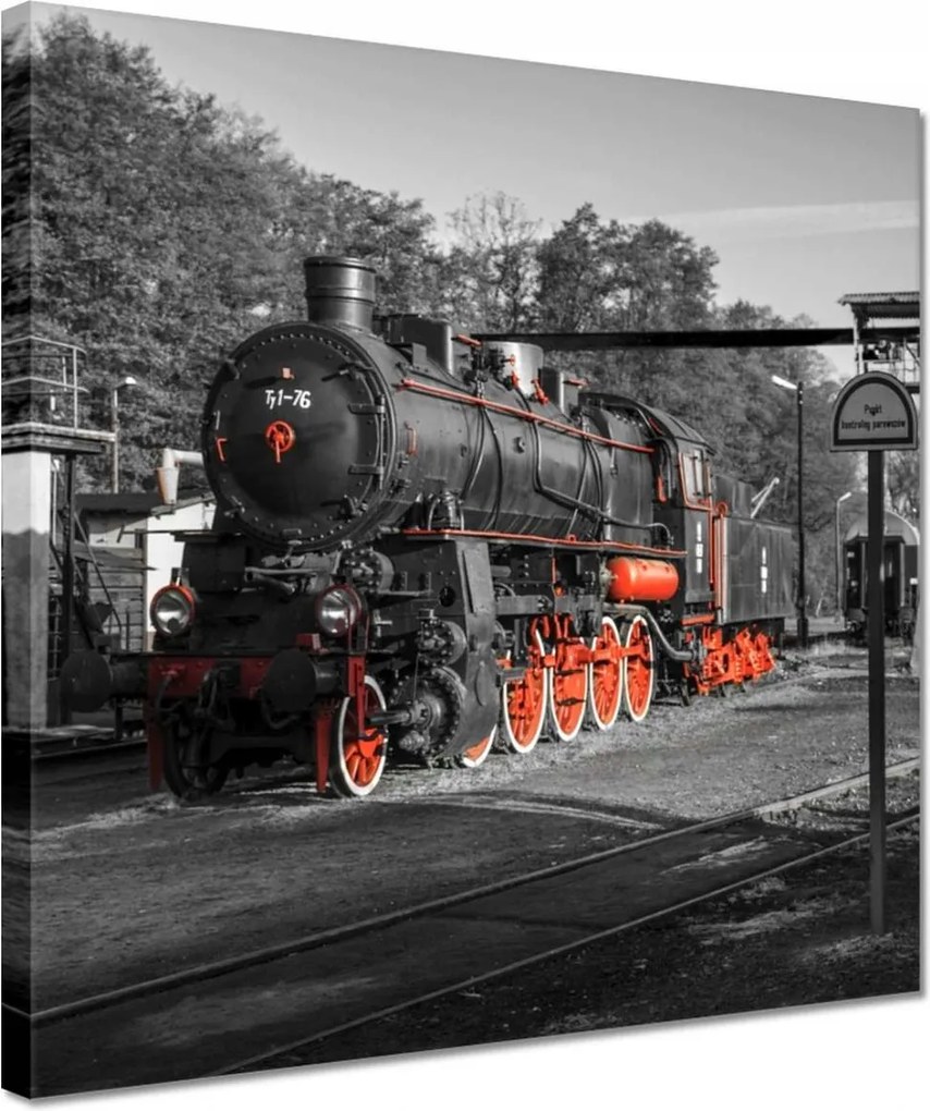 Vászonkép 30x30 Gőzmozdony Mozdony