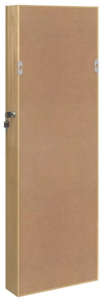 falra szerelhető tükrös ékszerszekrény 30x8,5x90 cm