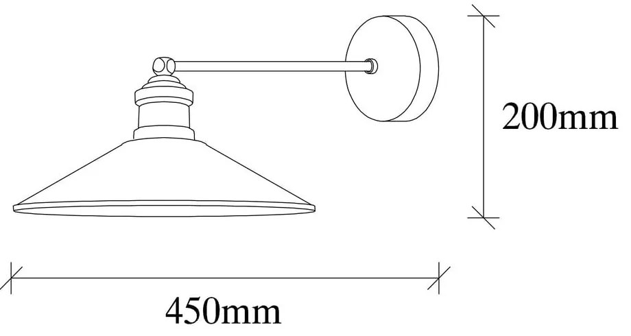 Bronzszínű fali lámpa ø 30 cm Dodo – Opviq lights