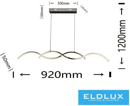 ELDLUX A43-AN Modern Led Függesztett Lámpa IP20