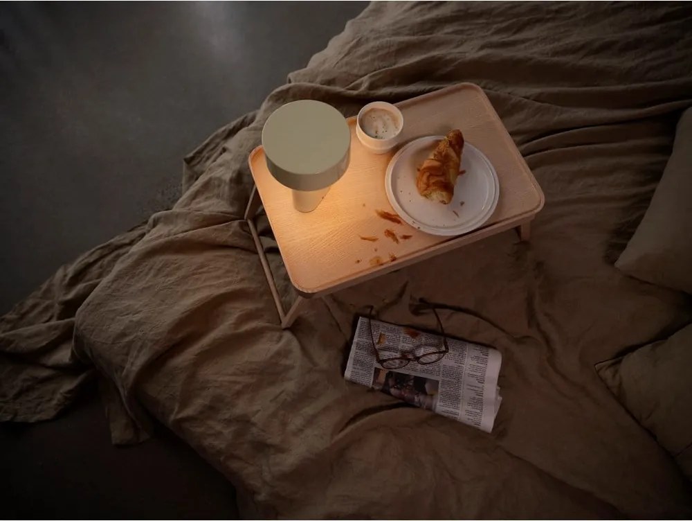 Világoszöld műanyag LED asztali lámpa (magasság 18 cm) Oblong – Zone