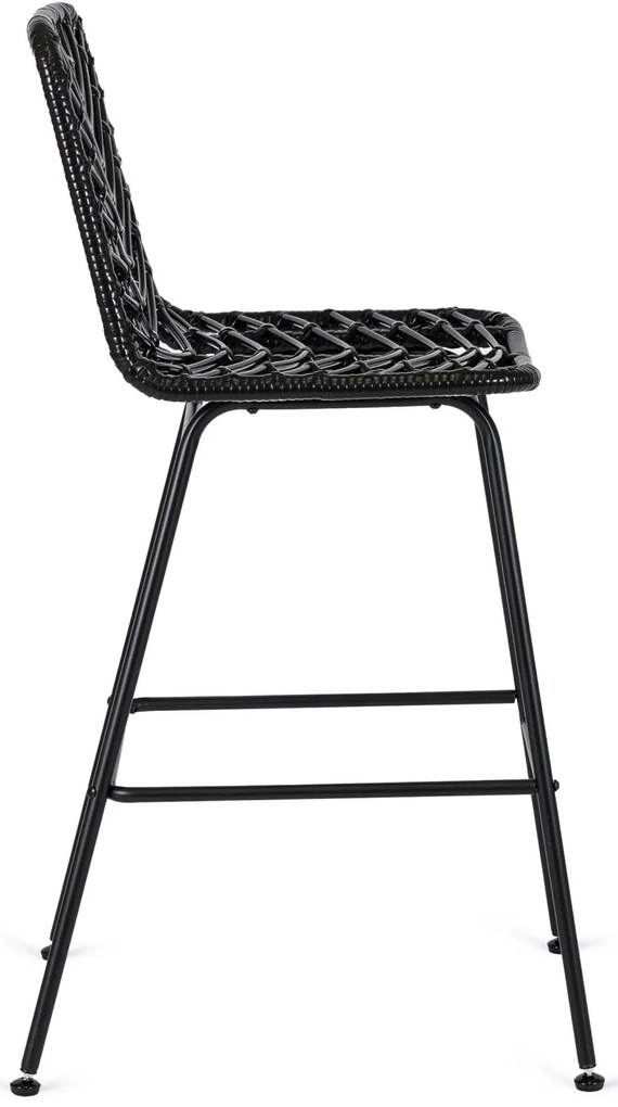Rattan Bárszék Fekete Színben. JERRY