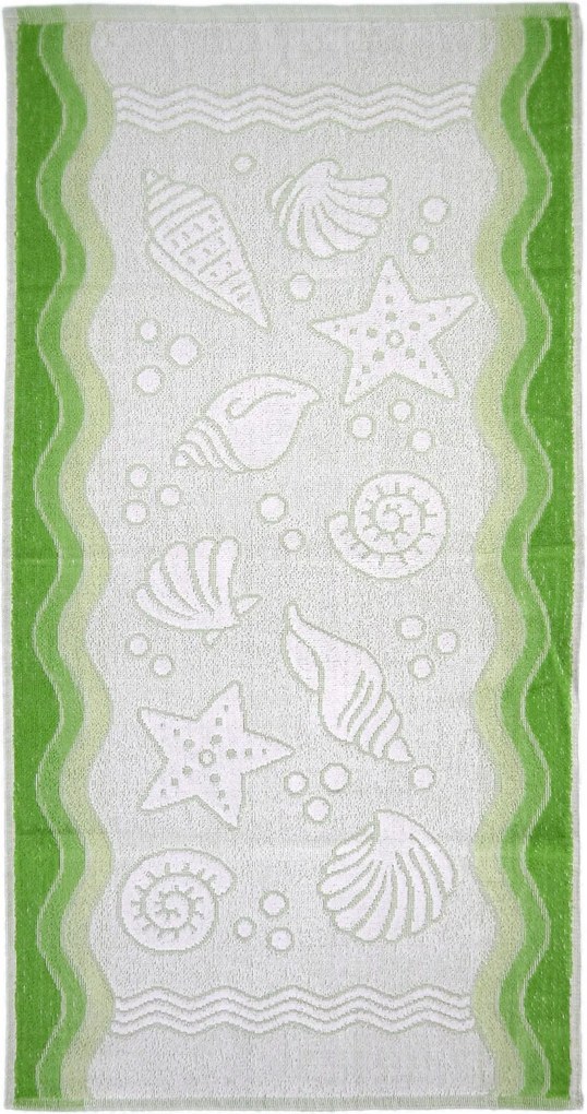 Greno Törölköző Flora ocean 70x140 zöld
