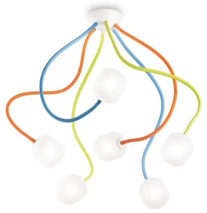 Ideal Lux - LED Rugalmas felületre szerelhető csillár OCTOPUS 6xG9/3W/230V színes