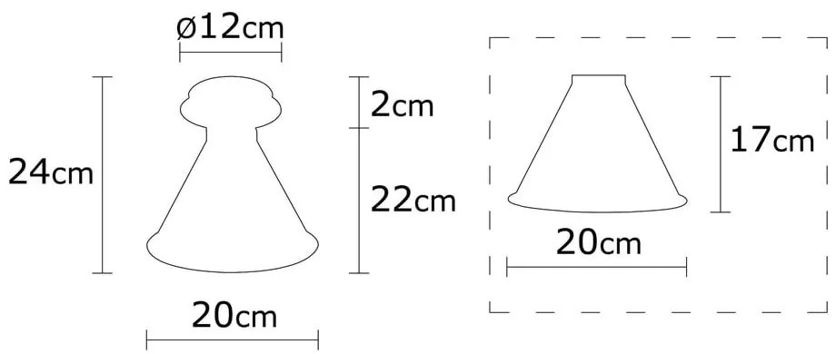 Bronzszínű mennyezeti lámpa fém búrával ø 20 cm Berceste – Opviq lights