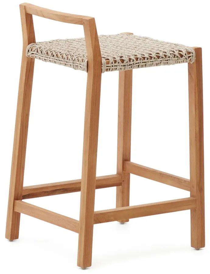 Natúr színű tömörfa kerti bárszék Giverola – Kave Home