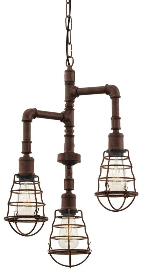 Eglo 49808 - Csillár láncon PORT SETON 3xE27/60W